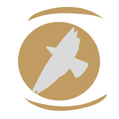 flying goose silhouette logo