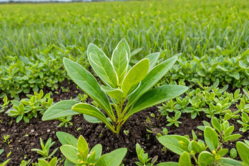 Obraz premium green seed growing in the garden