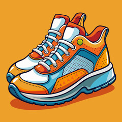 illustration of trainers sneakers