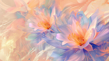 abstract background with flowers