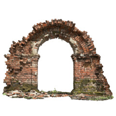 brick arch isolated on transparent