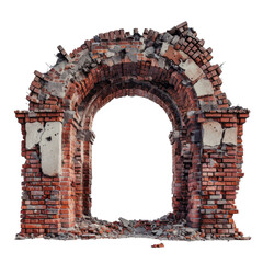 brick arch isolated on transparent