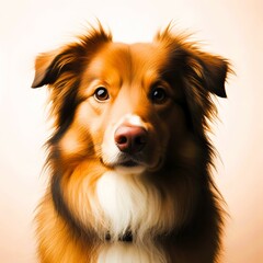 Close-up photo of dog looking at camera