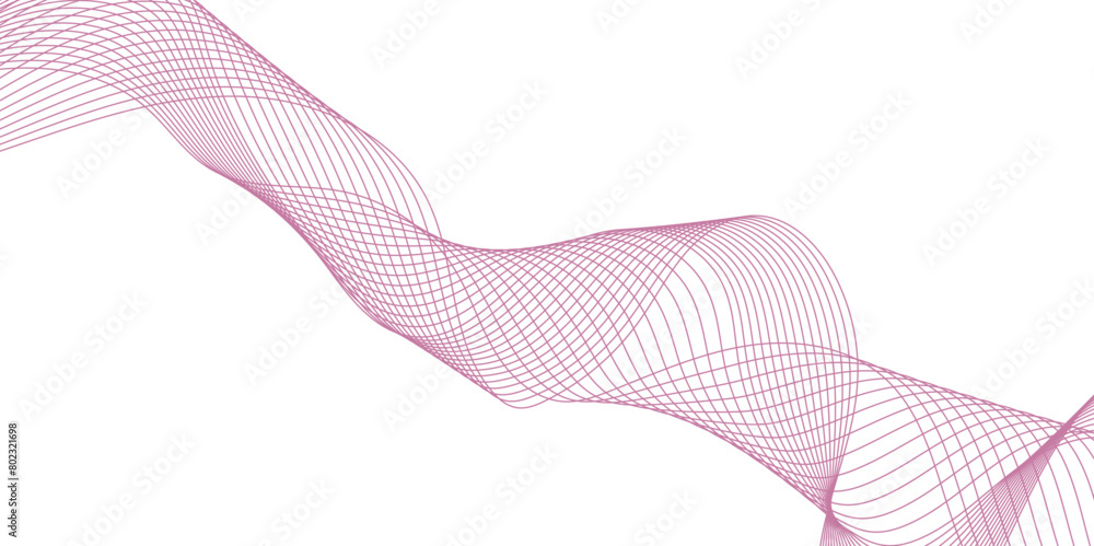 Poster colorful lines and white background abstract wave lines for banner, wallpaper background. abstract w