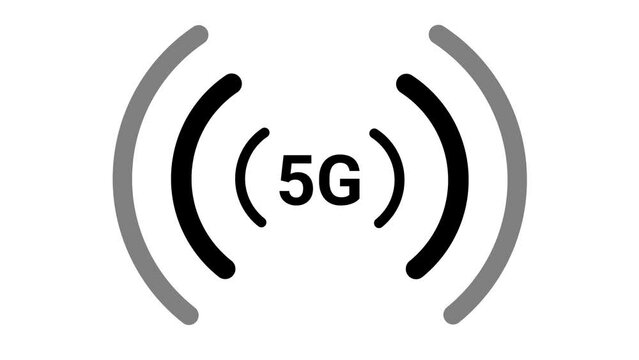 5g signal wave animated 5g signal wave 4k looping alpha