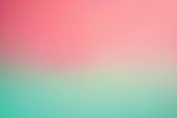 Fototapeta premium Blurred pink and mint green gradient background