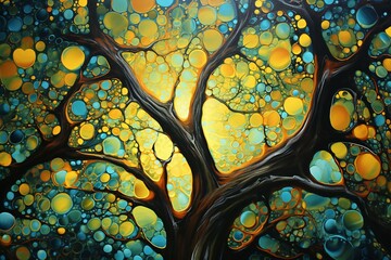 Abstract background with a beautiful pattern in the form of a tree
