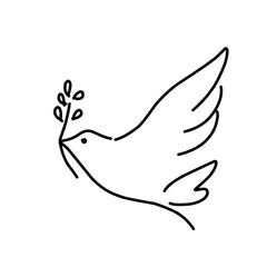 Flying dove vector illustration