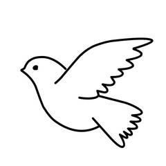 Flying dove vector illustration