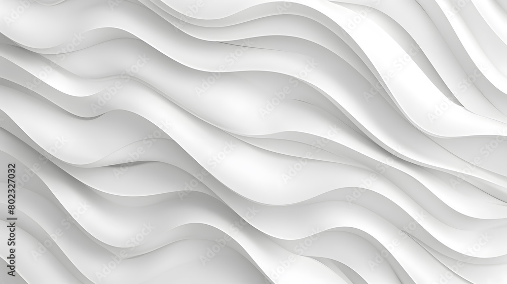 Poster white abstract wavy texture. seamless modern pattern with waves. generative ai.