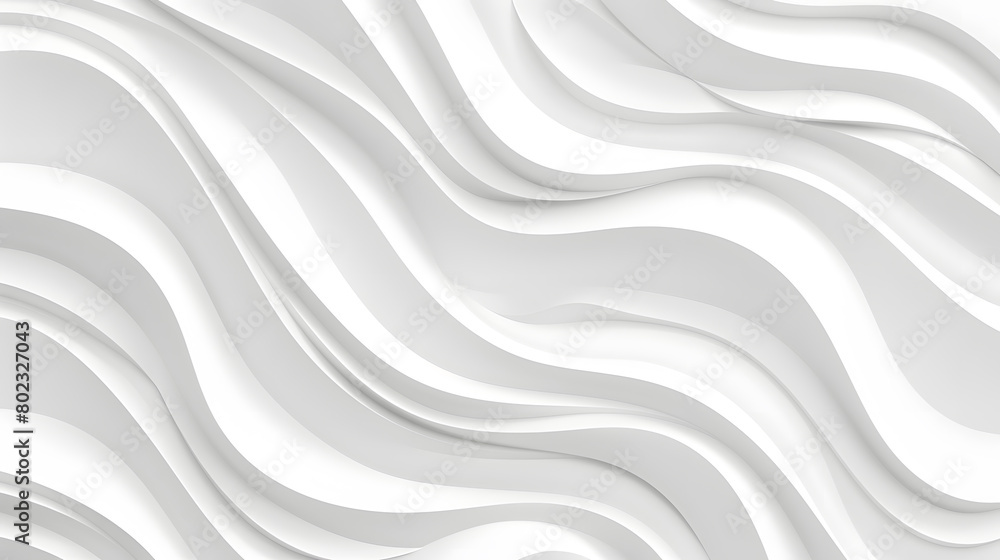 Poster white abstract wavy texture. seamless modern pattern with waves. generative ai.