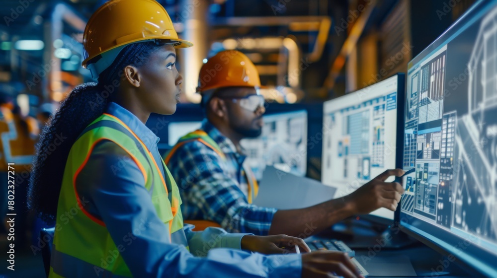 Poster engineers monitoring production data