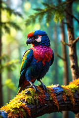 Obraz premium blue and yellow macaw