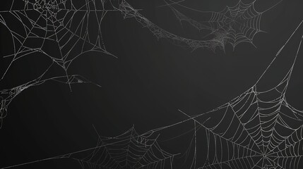 An intricate web shining against a dark background: a symbol of the artistry and precision of nature