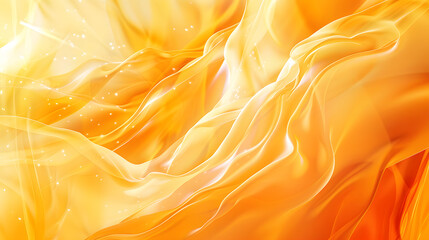 Yellow orange pastel glowing color wave Background. Generative AI.
