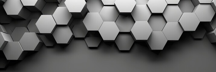 3d background with hexagons Pattern