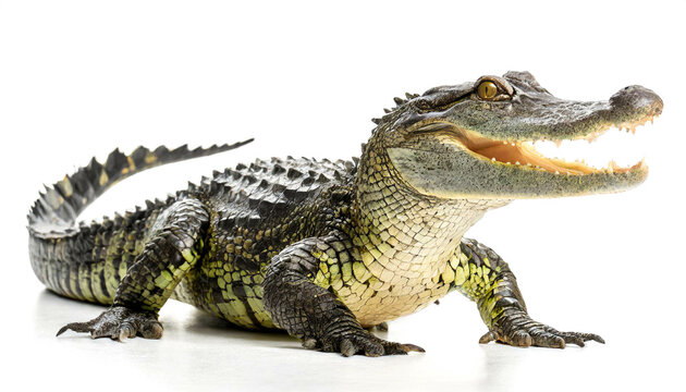 crocodile isolated on white