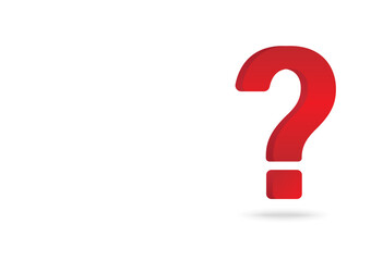Question Mark. Question and Answer Concept. Vector Illustration. 