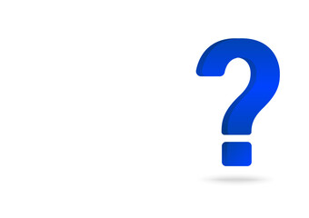 Question Mark. Question and Answer Concept. Vector Illustration. 