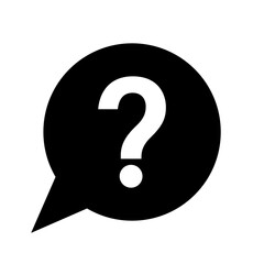 Question Mark in Speech Bubble. Question and Answer Concept. Vector Illustration. 
