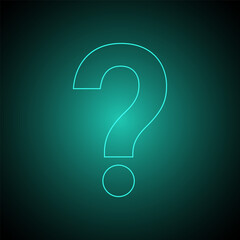 Question Mark. Question and Answer Concept. Vector Illustration. 