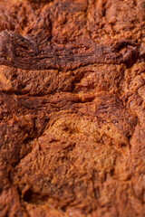 Detailed View of a Golden Brown Bread Crust Texture