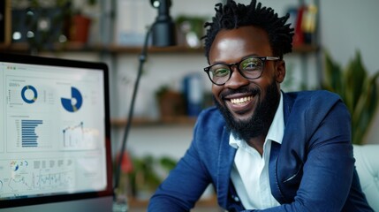 Obraz premium A Smiling Professional at Work