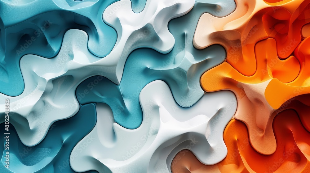 Poster 3d rendering of a colorful abstract background
