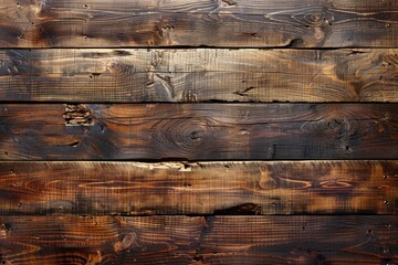Detailed view of a weathered wooden wall with visible grains and textures