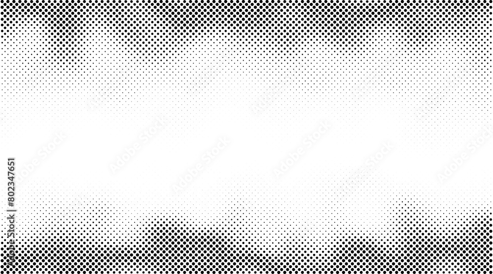 Poster monochrome gradient halftone dots background. overlay png illustration. abstract grunge dots on tran