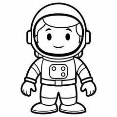 astronaut vector illustration