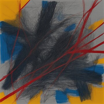 Grafische Elemente. Generative AI Technologie