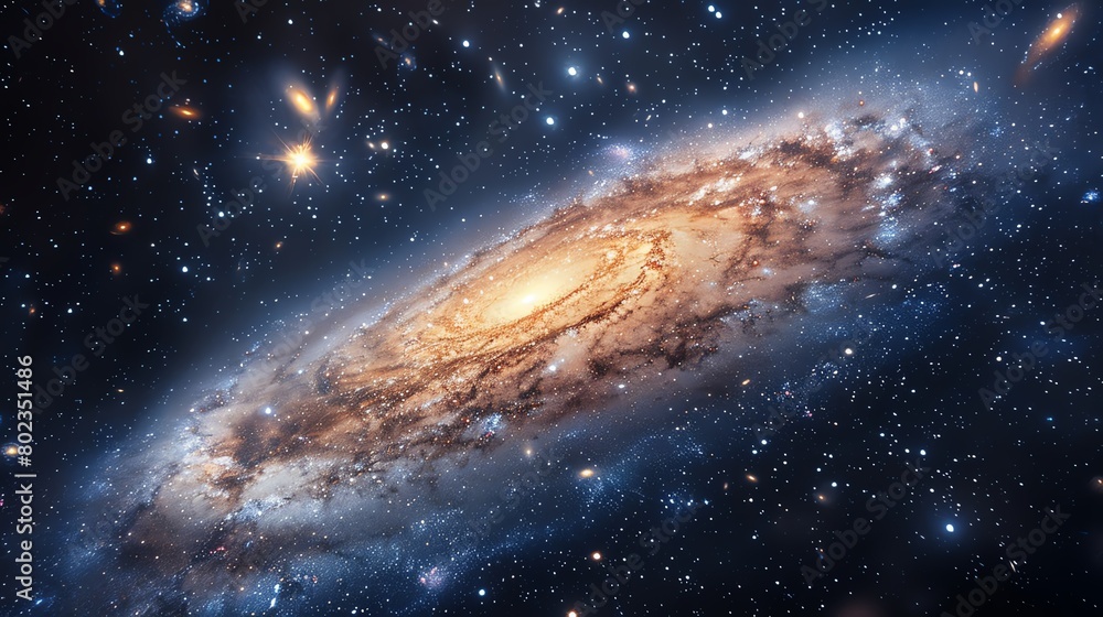 Wall mural galaxy of clear, high resolution dslr