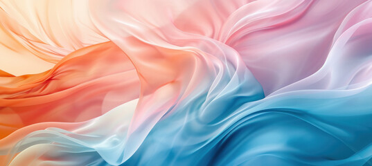 Obraz premium abstract wave color background, in the style of futuristic digital art