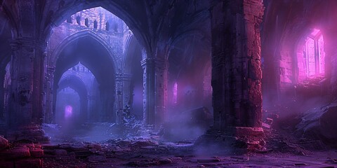 mystical underwater ruins