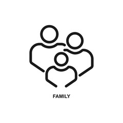 Family group symbol icon vector 