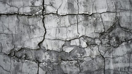 Obraz premium Cracked concrete in a cool grey tone adds an industrial and urban feel to your textured backdrop.
