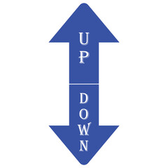 up and down arrow icon