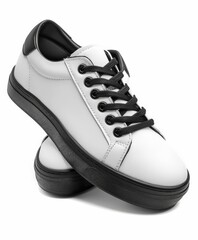 White Shoes With Black Laces