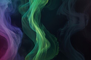 Obraz premium Dynamic dance of colorful smoke. Abstract waves of colored smoke. Flowing colored smoke background. rainbow smoke, paint explosion, color fume powder splash, motion of liquid ink dye in water