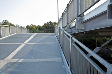 Multi-storey prefabricated steel parking - Detail of a new customizes prefabricated metal carpentry...