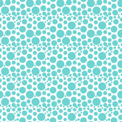 Seamless pattern with polka dot circles vector artistic print for textile paper decor wallpaper background endless creative art 