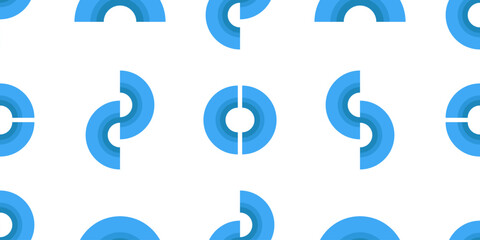 Abstract geometric rainbow seamless pattern