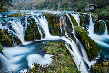 Strbacki buk waterfall on river Una in Bosnia and Herzegovina