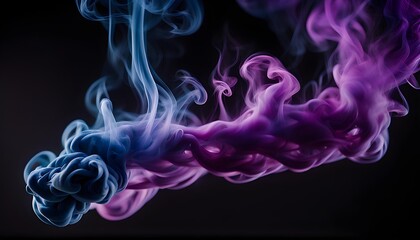 Obraz premium Isolate Beautiful Smooth Smoke Illustration