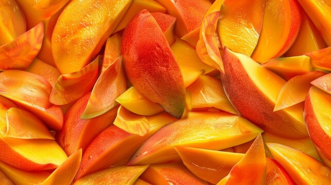 Sliced mangos are a great source of vitamins and minerals