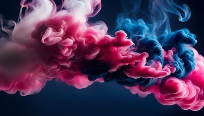 Fototapeta premium Isolate Beautiful Smooth Smoke Illustration