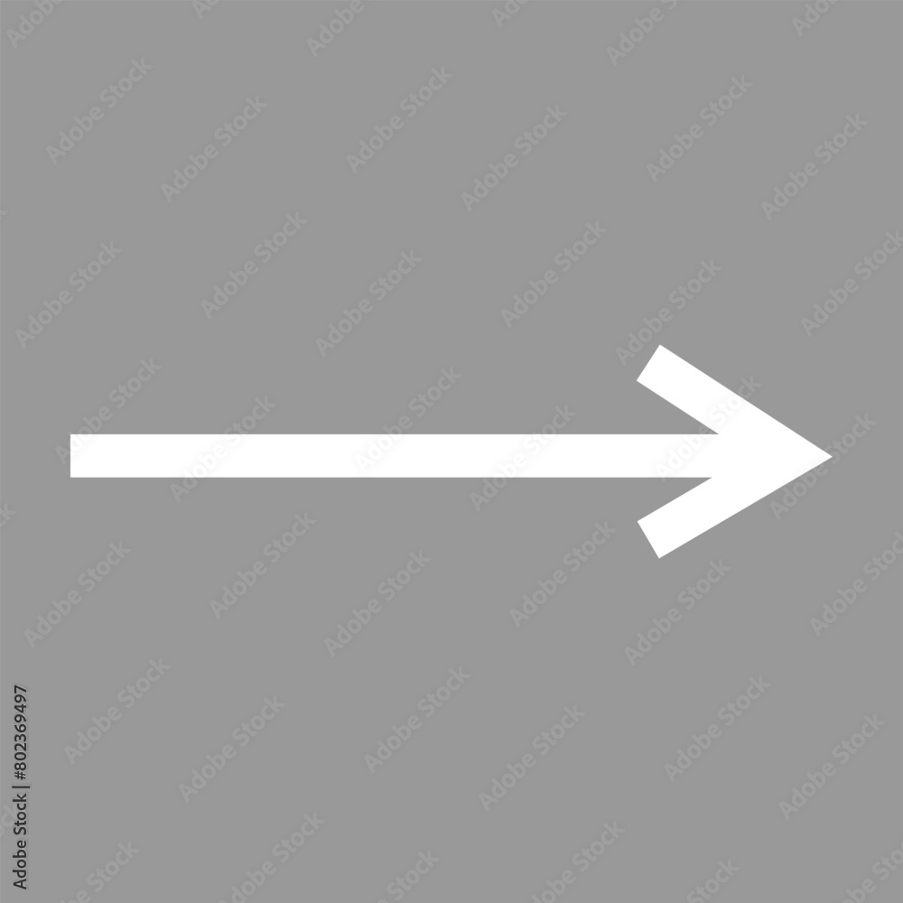 Poster share icon with arrow. white arrow icon on grey background. flat design arrow pointing backward icon