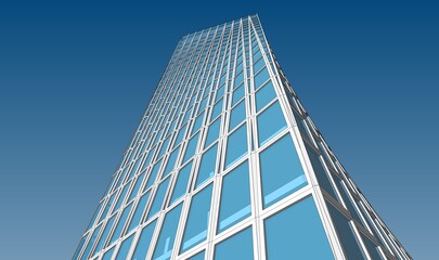 Obraz premium modern office building with sky
