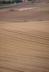 Naklejka premium 北海道千歳市の丘陵農業地帯 / Hilly agricultural area in Chitose City, Hokkaido